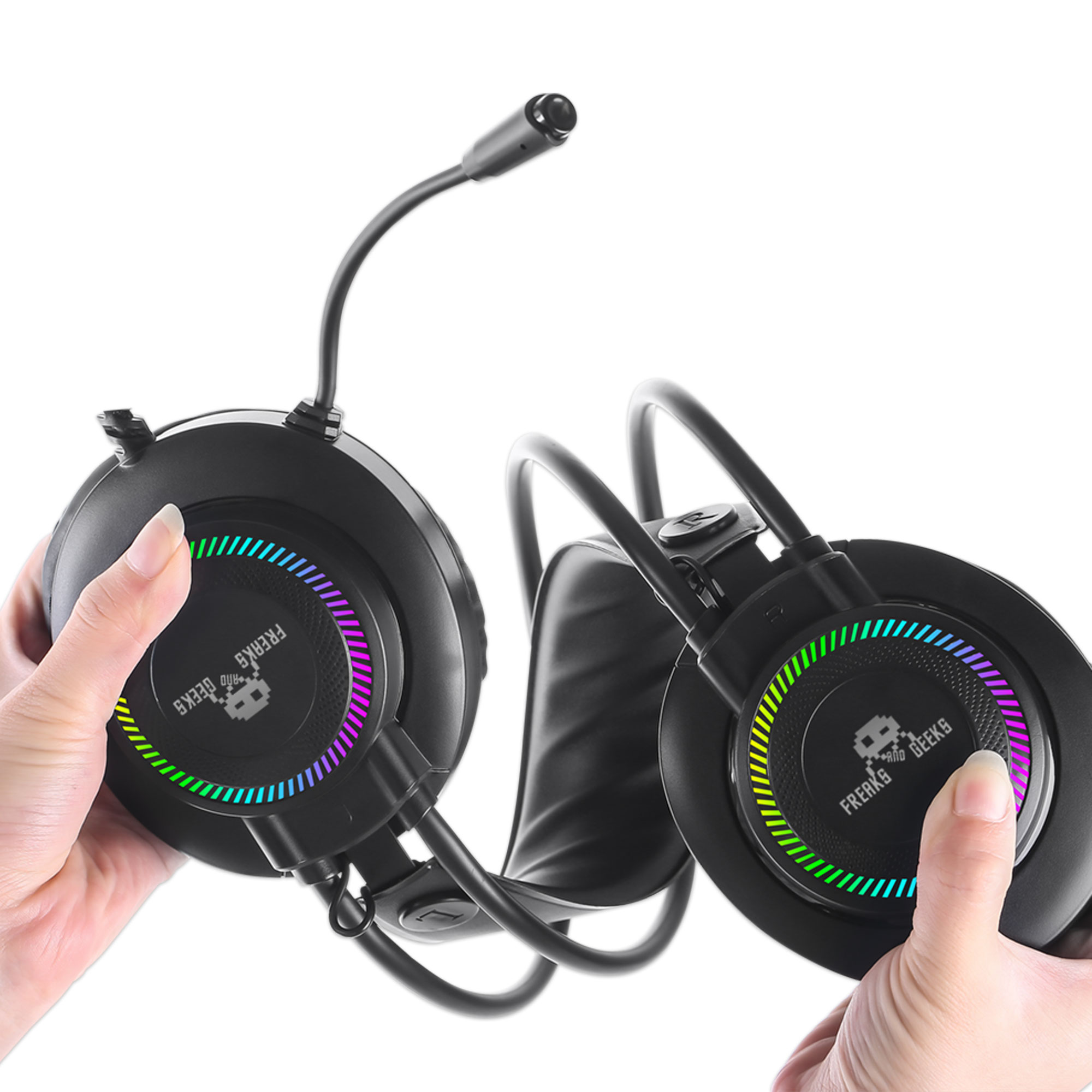 Casque stéréo gaming universel à LED Polychroma