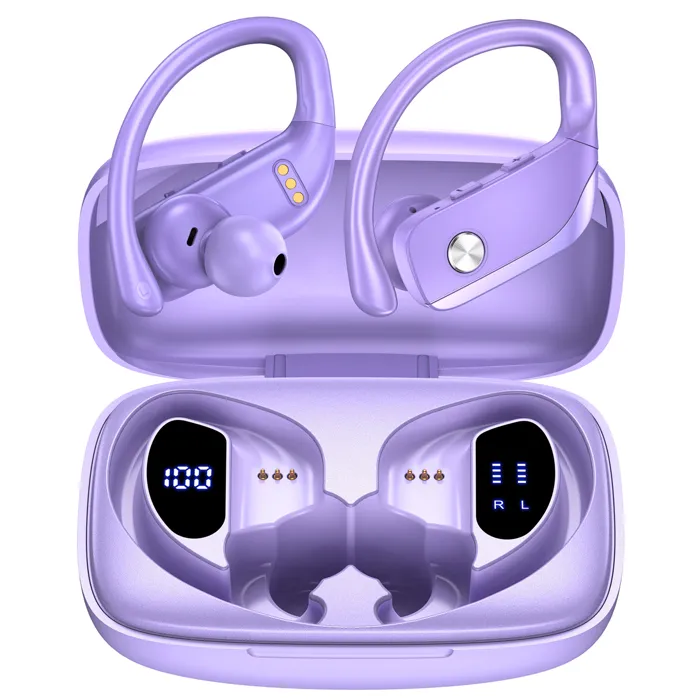 VEATOOL Écouteur Sportif Bluetooth sans Fil Étanche IPX7 Autonomie 48h Son Stéréo Micro Intégré Noir